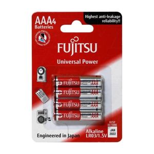 Fujitsu universal 4 x AAA alkaline batteries