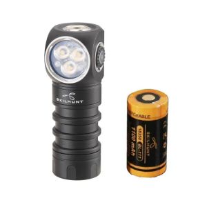 Skilhunt H200 Mini 1600 lumen and red output rechargeable angle light