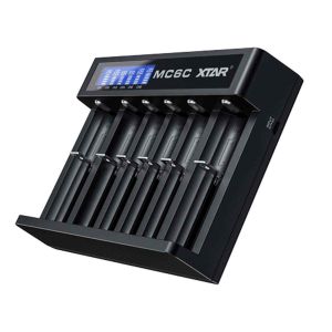 Xtar MC6C Smart 6 channel LCD Li-ion battery charger