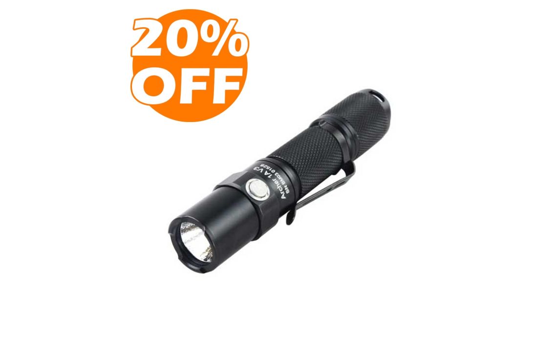 ThruNite Archer 1A V3 200 lumen 1 x AA Cool White LED torch