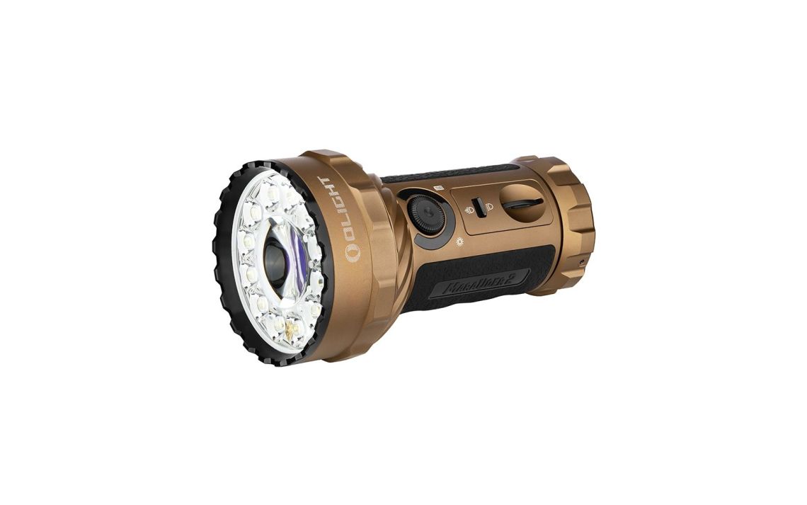 Olight Marauder 2 Desert Tan 14000 lumen 800m spotlight and floodlight LED torch