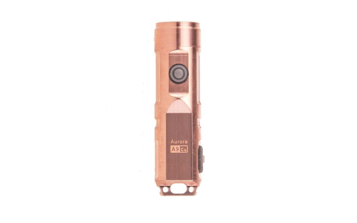 RovyVon Aurora A9 super compact 650 lumen rechargeable copper keychain light