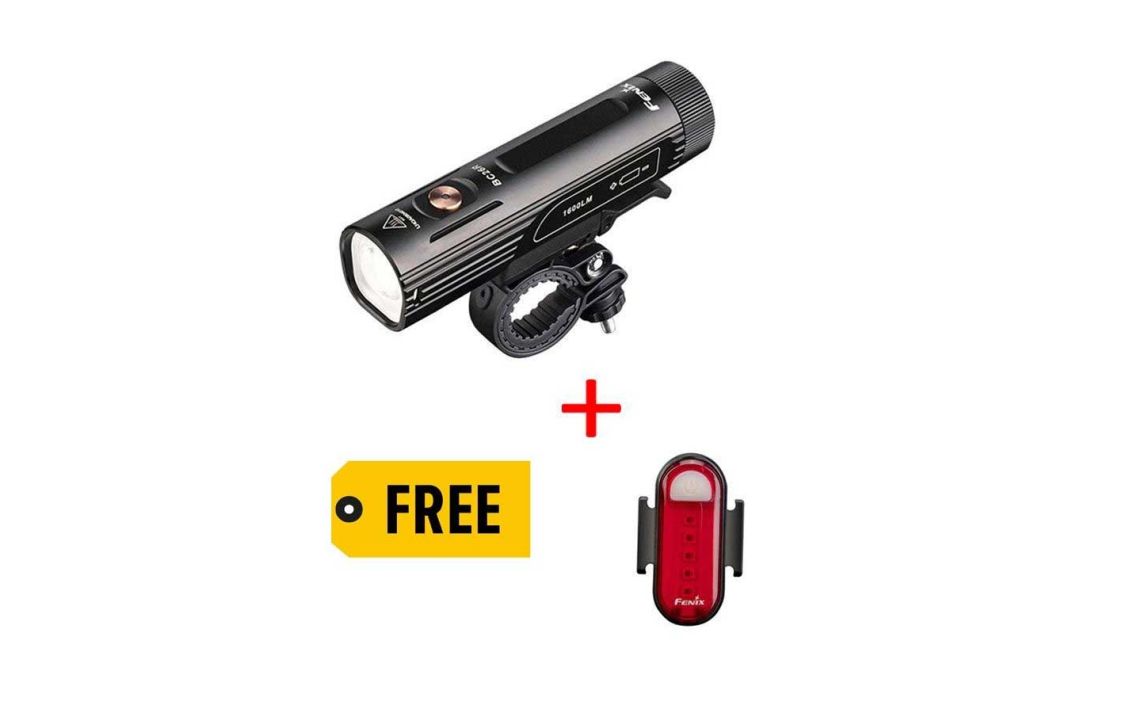 Fenix BC26R Wide-angle 1600 lumen rechargeable LED bike light + BC05R V2.0