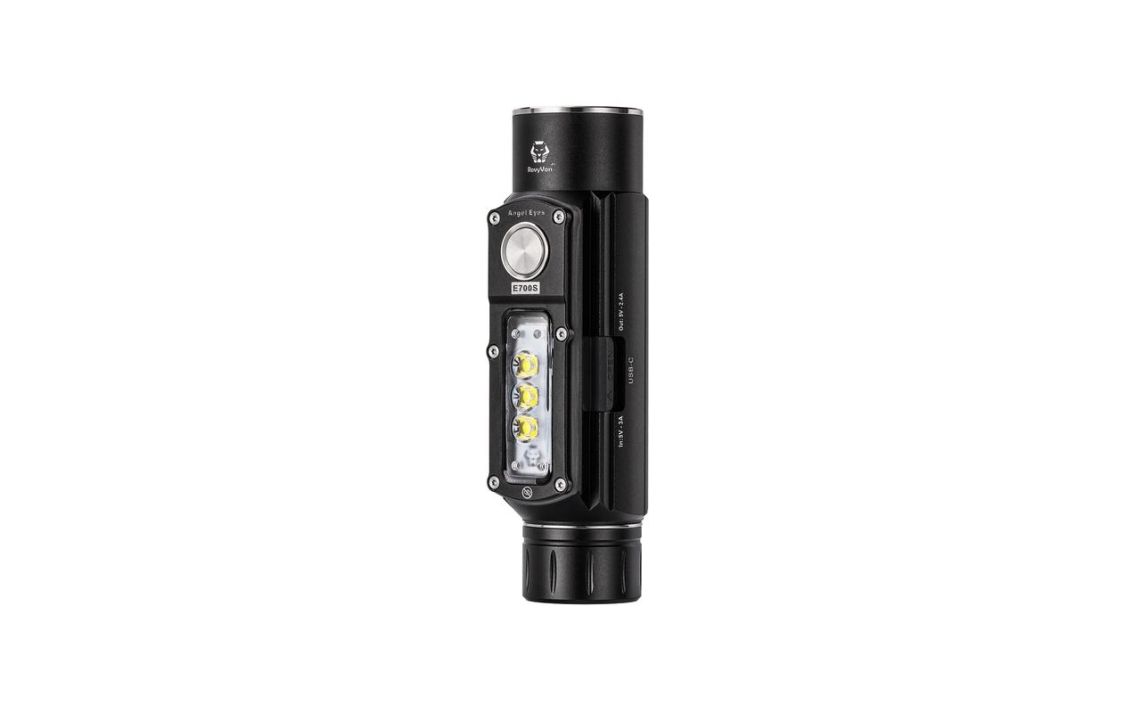 RovyVon E700S dual light 2800 lumen USB-C rechargeable LED torch