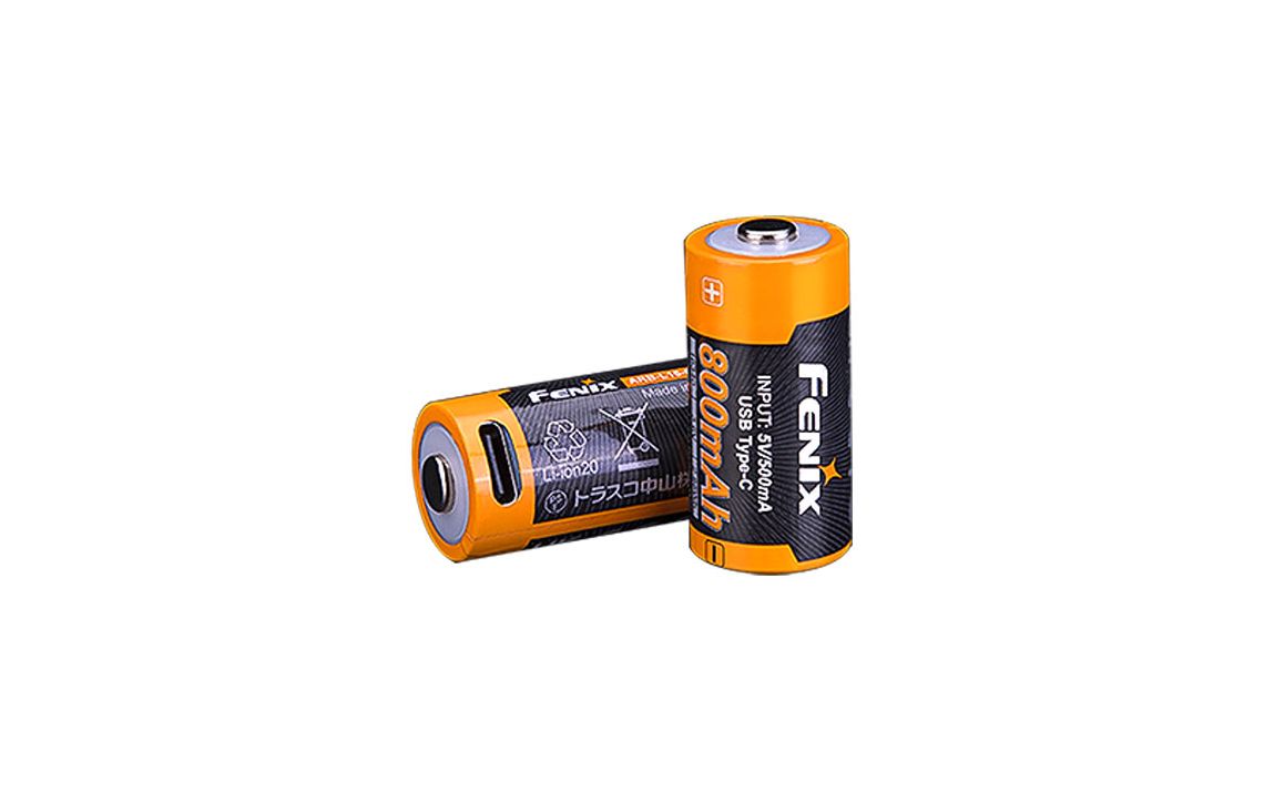 Fenix ARB-L16-800UP USB-C rechargeable 16340 Li-ion battery