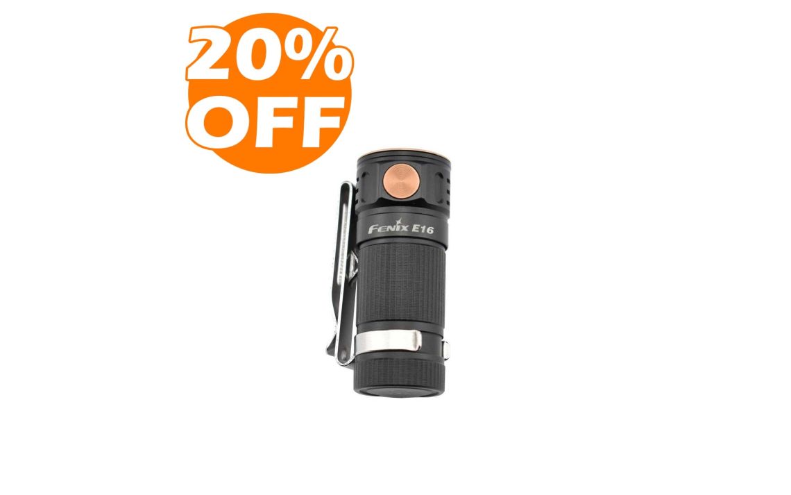 Fenix E16 700 lumen EDC high performance LED torch