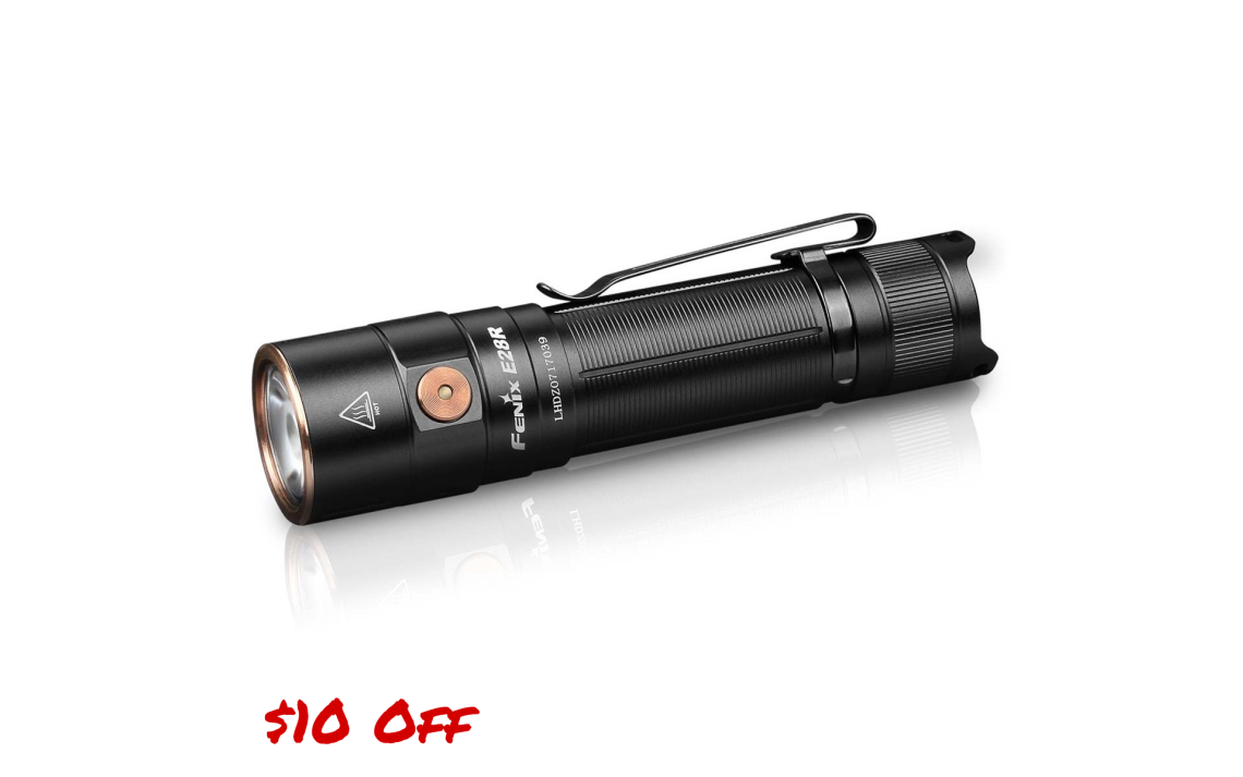 Fenix E28R compact 1500 lumen USB-C rechargeable EDC torch