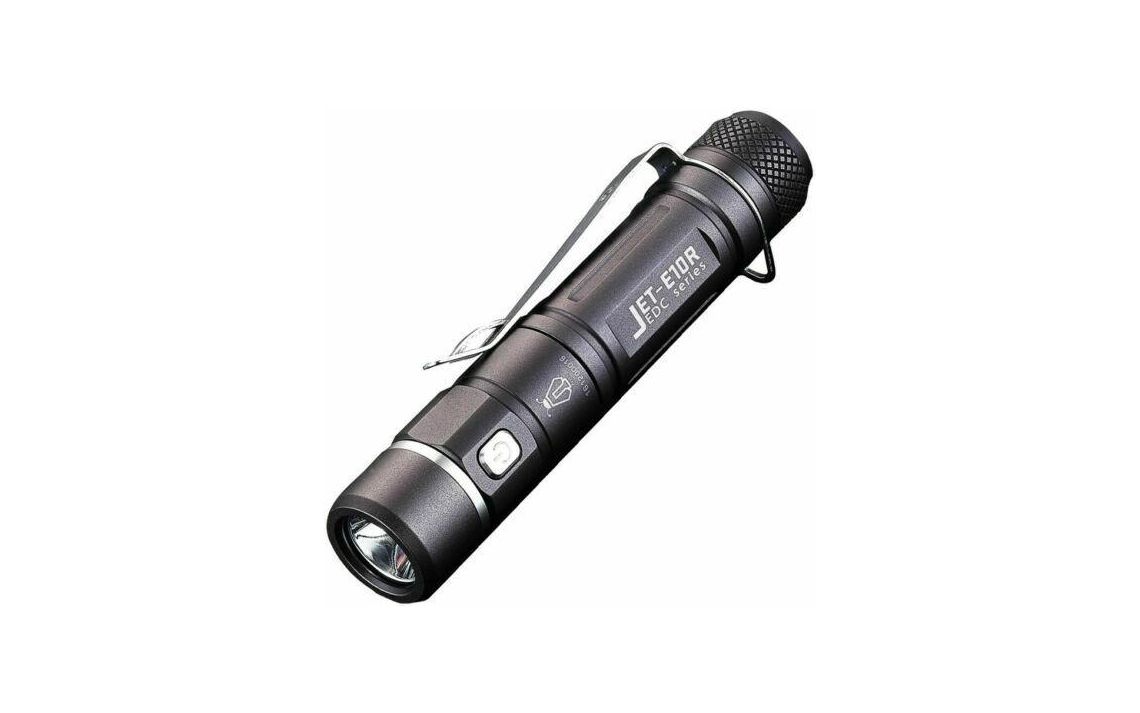 JETBeam E10R compact 650 lumen rechargeable EDC torch