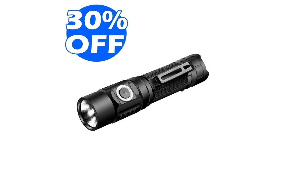 Klarus G10 1800 lumen compact rechargeable LED torch