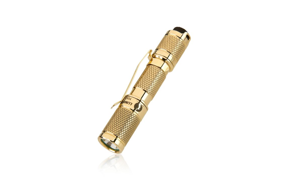 Lumintop Tool AAA Brass 110 lumen keychain LED torch