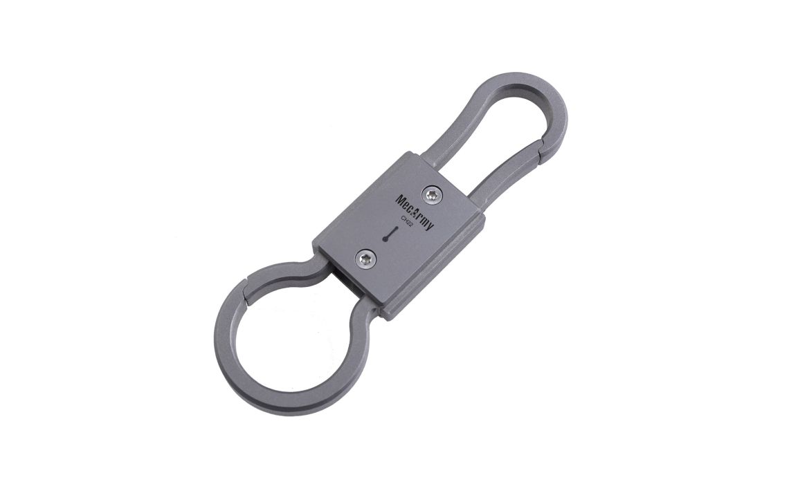 MecArmy CH22 vintage titanium two-way carabiner