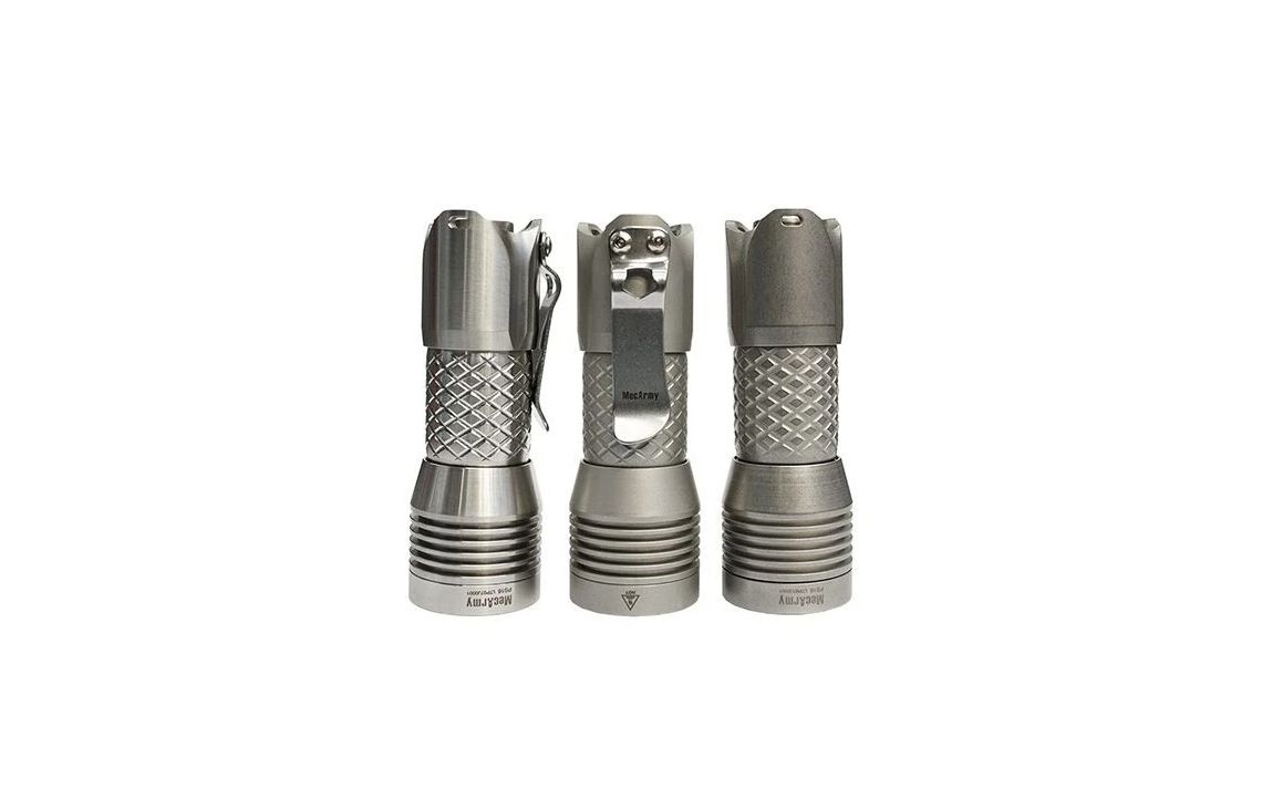 MecArmy PS16 compact 2000 lumen stainless steel EDC torch 