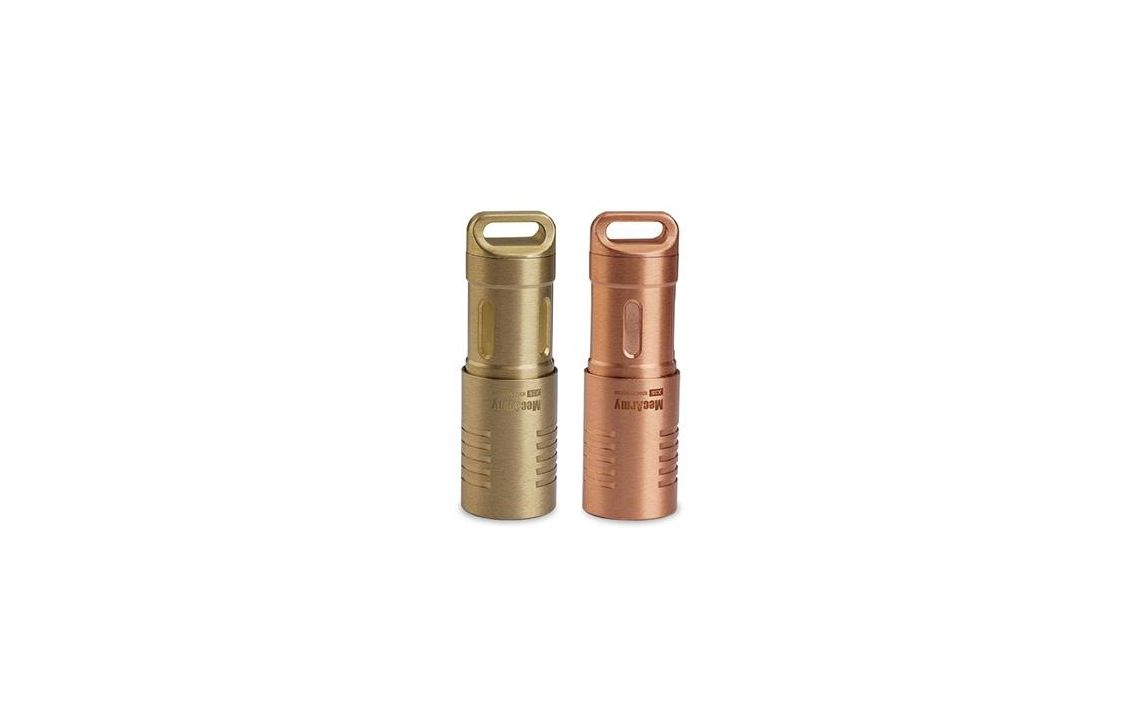 MecArmy X3S mini 130 lumen rechargeable copper or brass keychain light