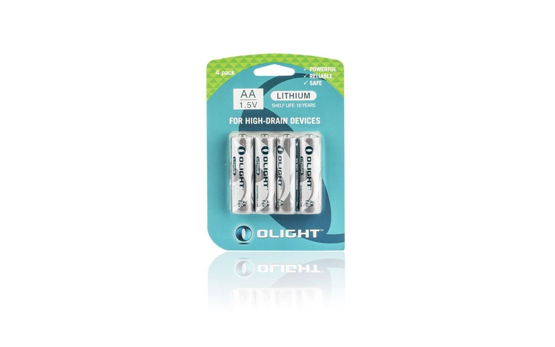 Olight AA 1.5V 4 x AA High-Drain Lithium battery