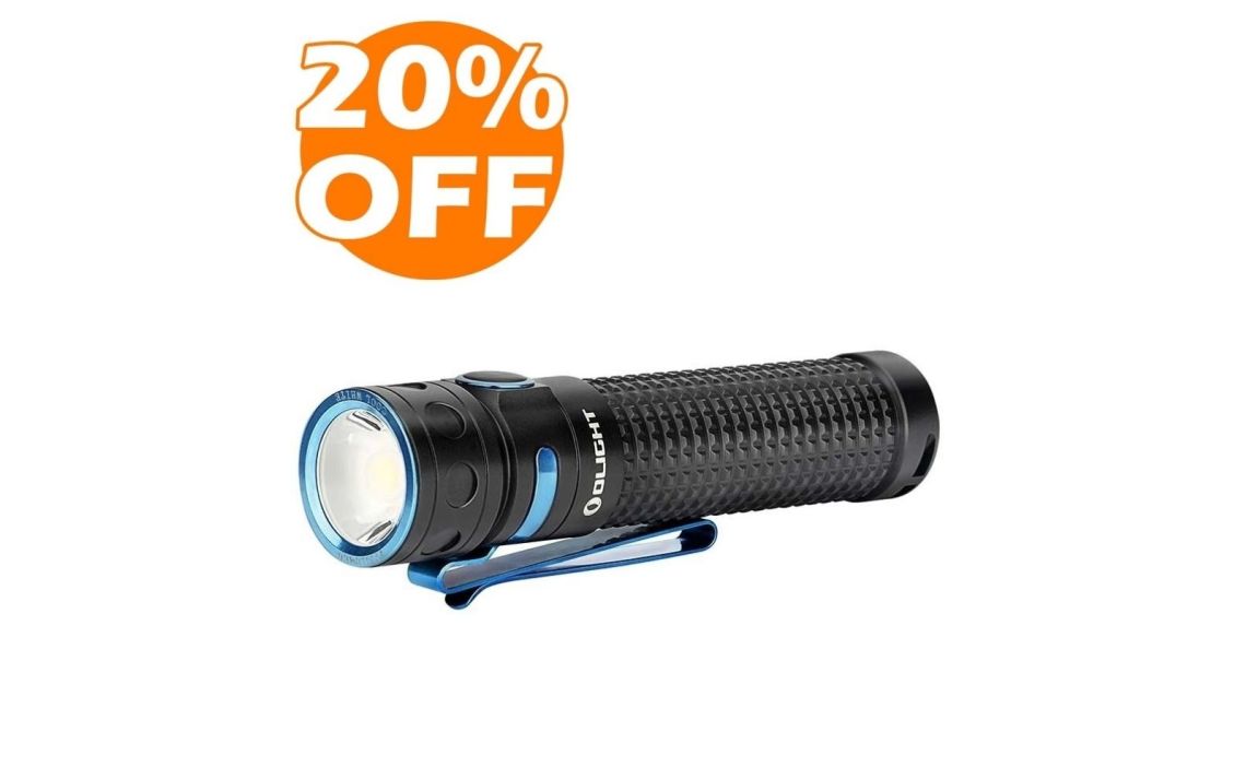 Olight Baton Pro Compact 2000 lumen rechargeable LED torch