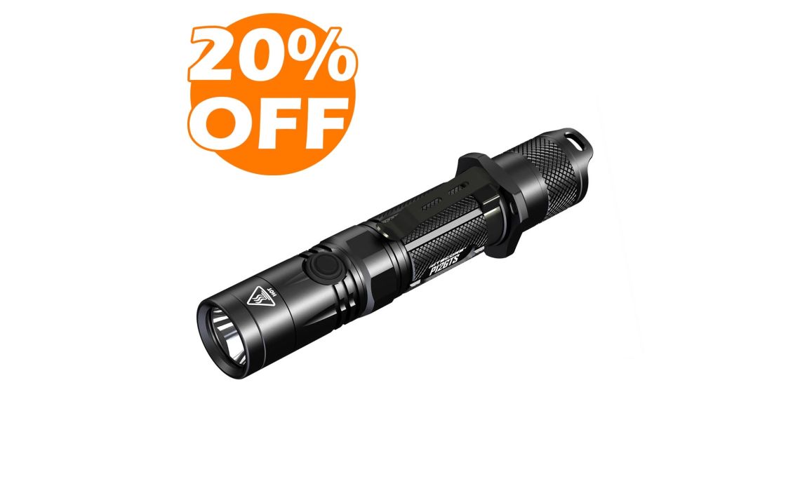 Nitecore P12GTS ultra compact 1800 lumen tactical searchlight