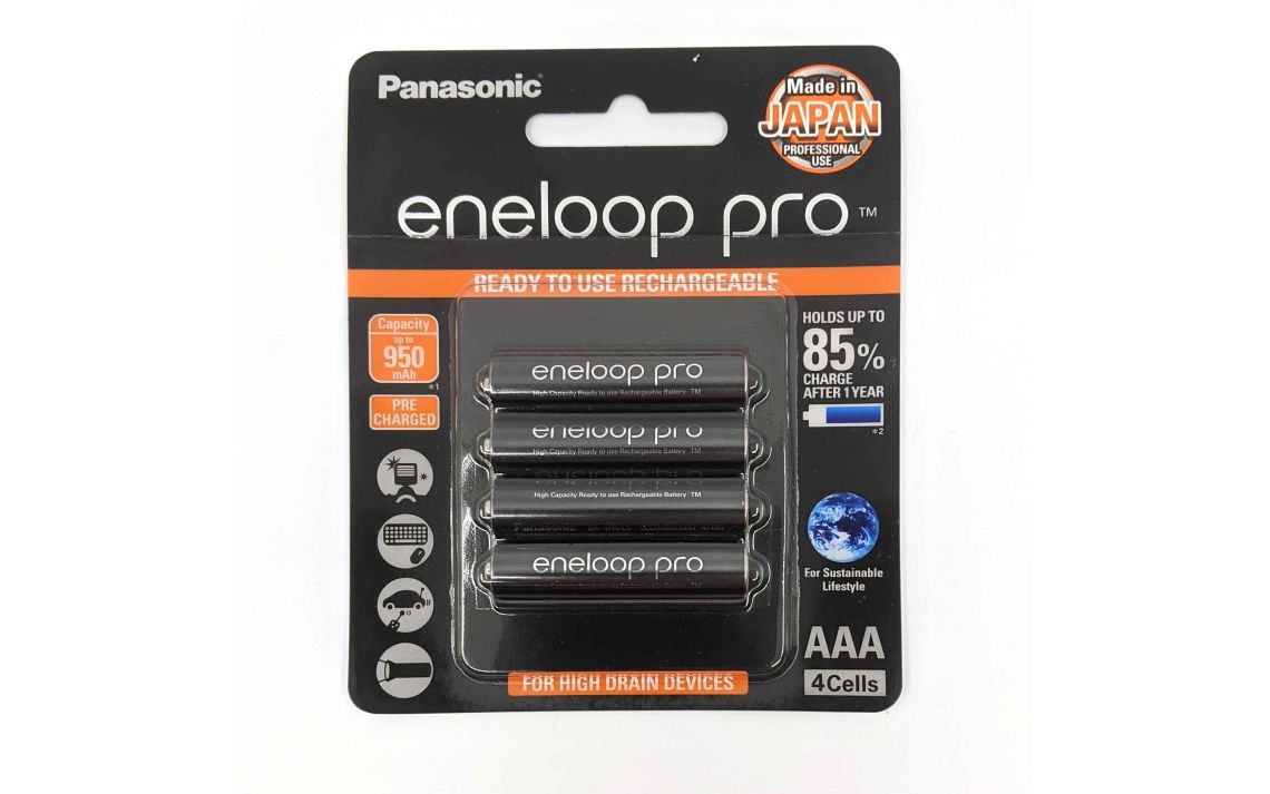 Panasonic Eneloop Pro 4 X AAA LSD 950mAh NiMH Batteries BK-4HCCE/4BT