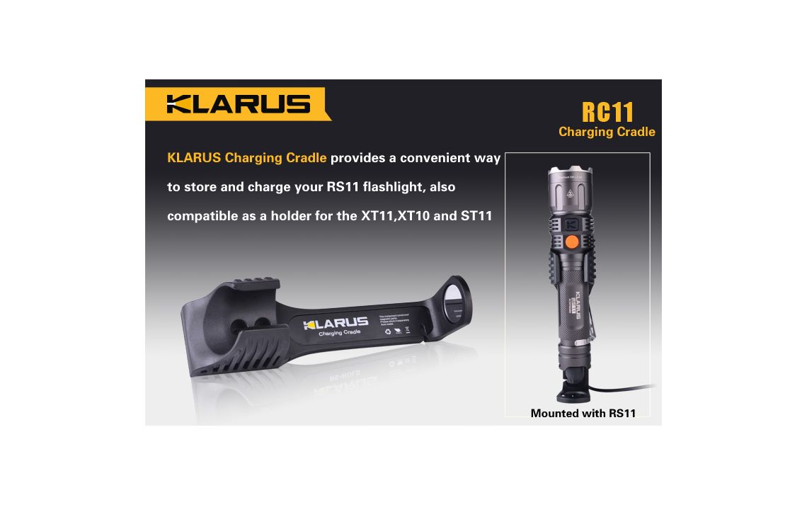 Klarus RC11 charging cradle