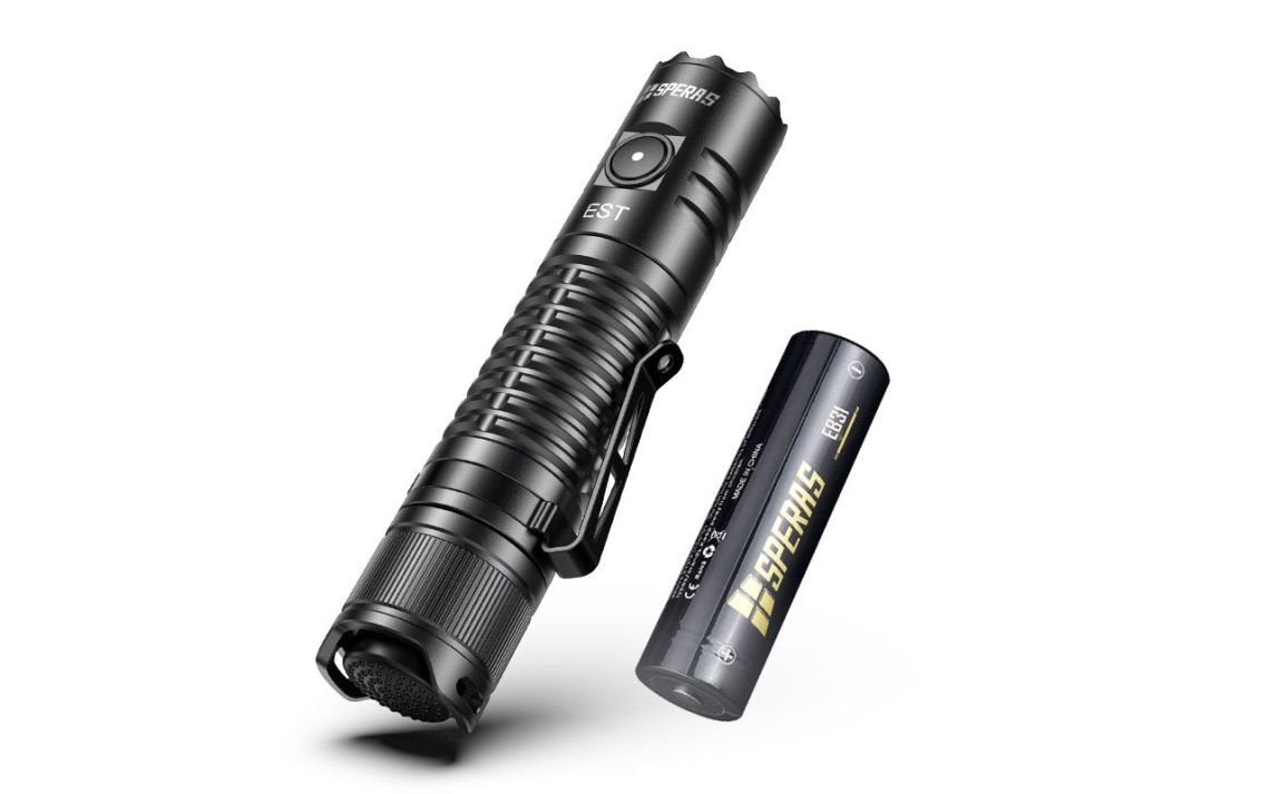 Speras EST 1900 lumen USB C tactical LED torch