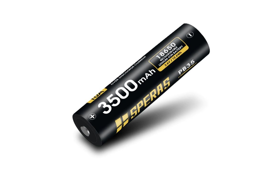 Speras PB35 3500mAh rechargeable 18650 Li-ion 10A HDC battery