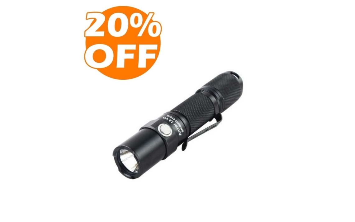 ThruNite Archer 1A V3 200 lumen 1 x AA Neutral White LED torch