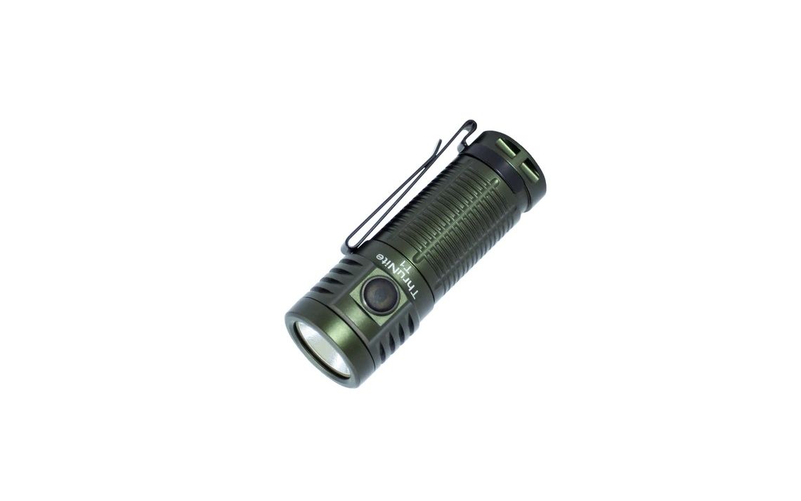 ThruNite T1 Dark Green Compact 1500 lumen USB rechargeable LED torch