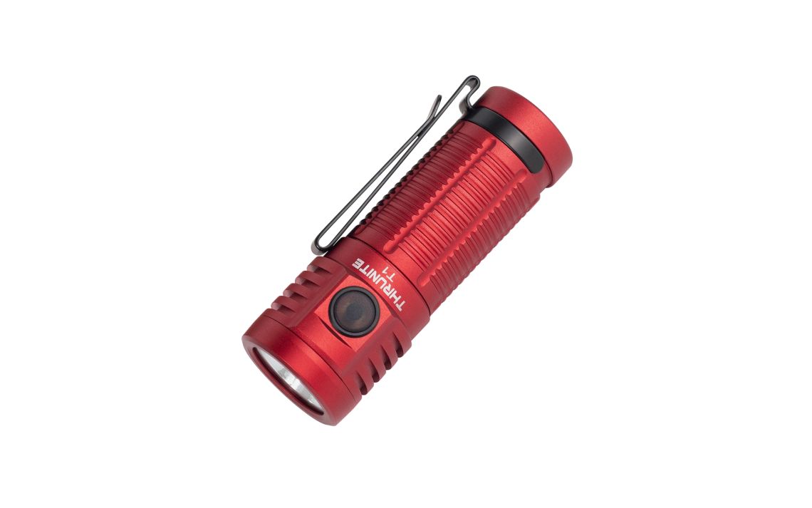 ThruNite T1 Red compact 1500 lumen USB rechargeable LED torch