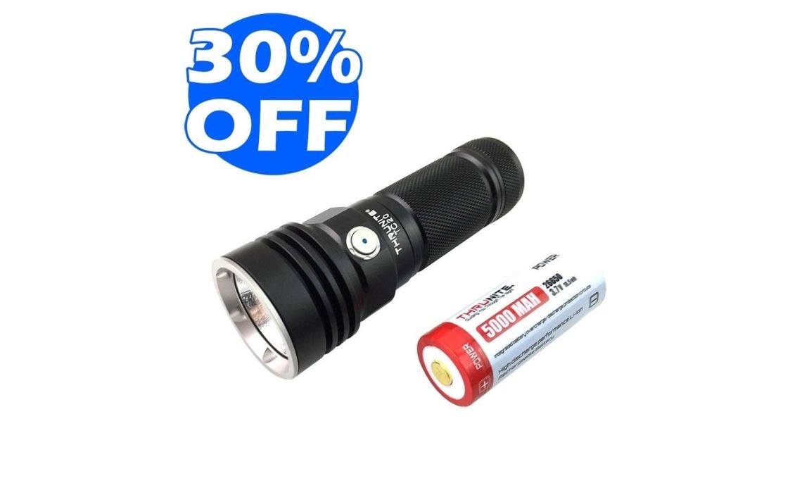 ThruNite TC20 3800 lumen 1 x 26650 USB rechargeable LED torch