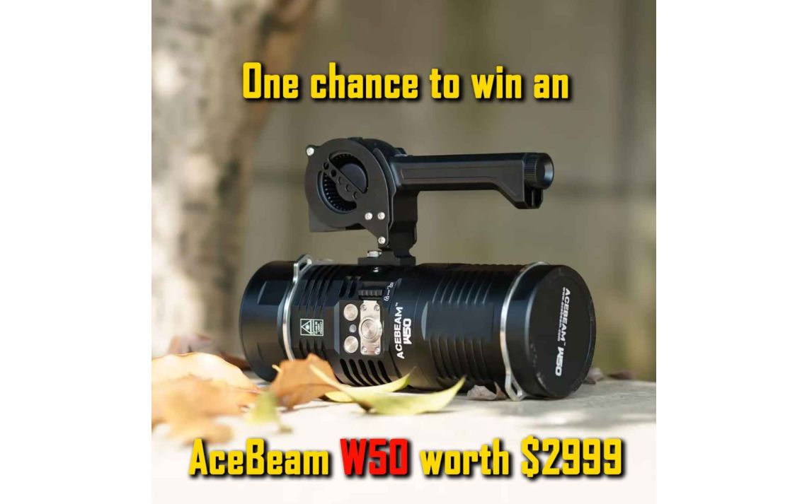 Entries to win $2999 AceBeam W50