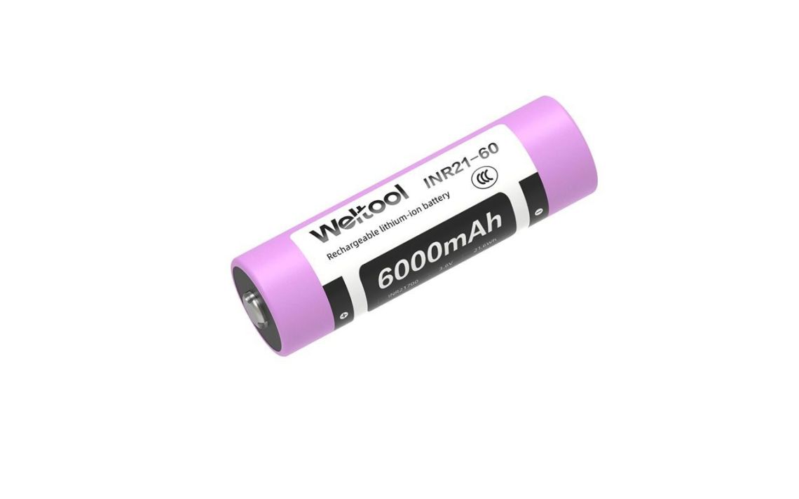 Weltool INR21-60 6000mAh 21700 Li-ion battery