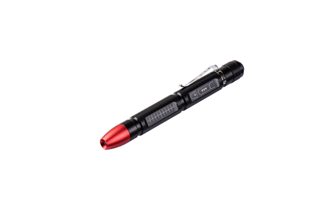 Weltool M6-RD compact 2.4 lumen red light AAA powered penlight 