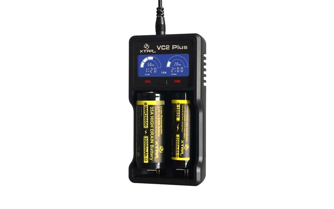 Xtar VC2 Plus Master USB powered Li-ion/NiMH 2 channel battery charger and powerbank 