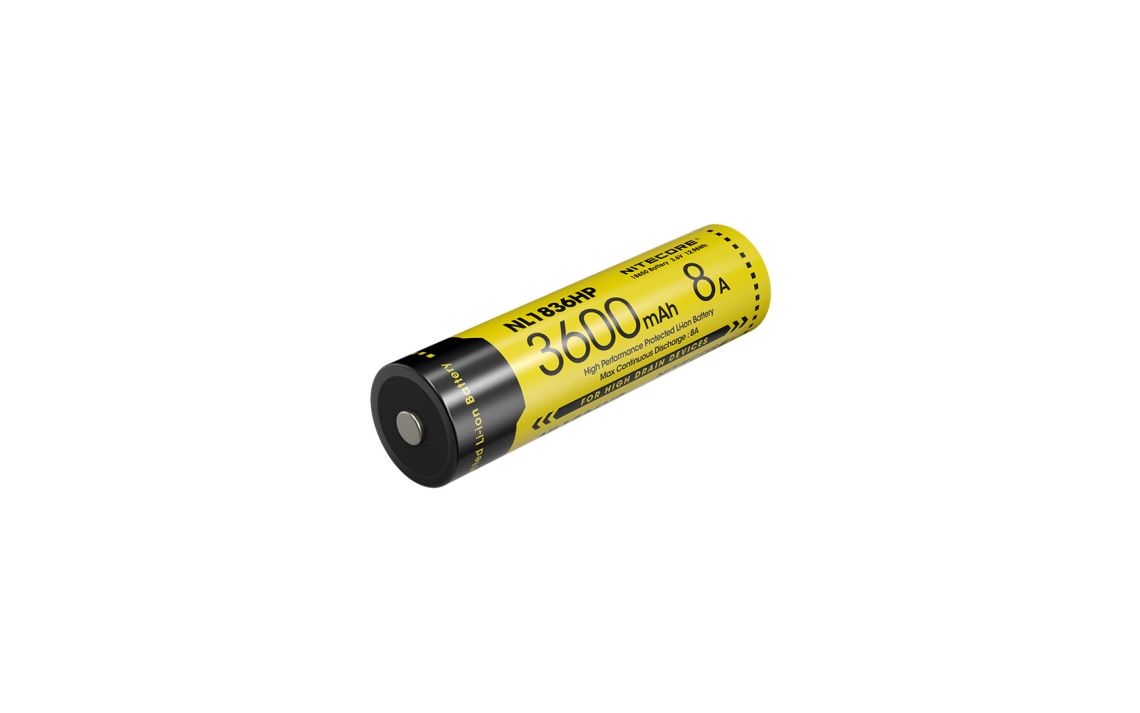 Nitecore NL1836HP 3600mAh High performance rechargeable Li-ion battery