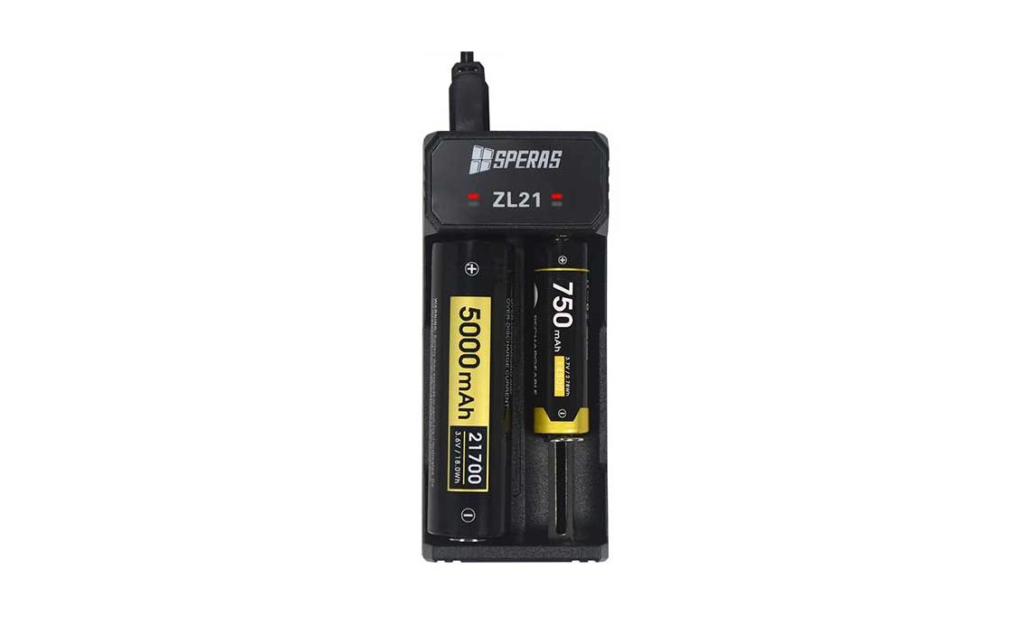 Speras ZL21 Dual Slot USB-C Li-ion battery charger 
