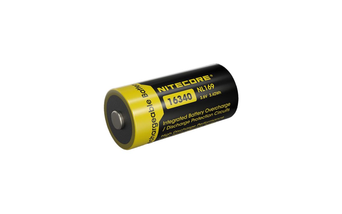 Nitecore NL169 Li-ion 950mAh rechargeable RCR123A 16340 battery