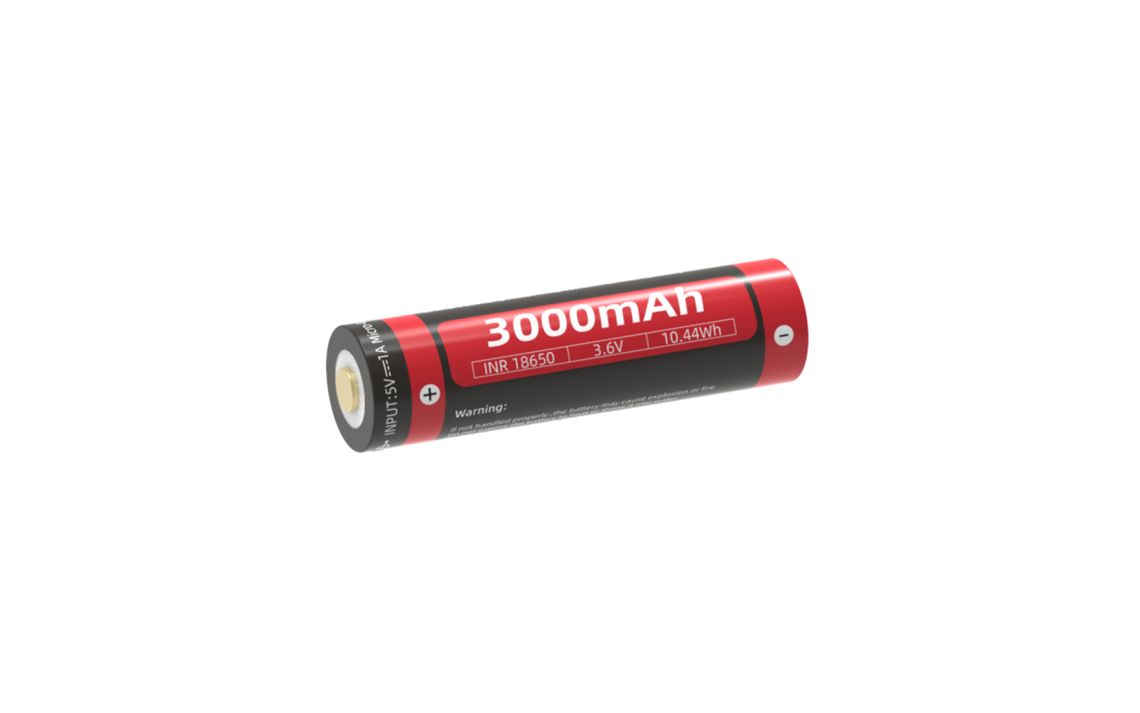 Weltool UB18-30P Micro USB rechargeable 3000mAh 18650 Li-ion battery